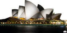The Sydney Opera House At Night Cardboard Cutout