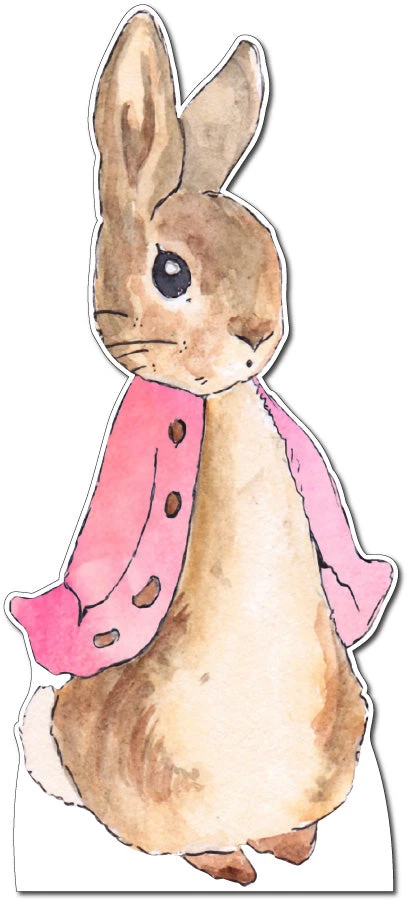 Flopsy Rabbit Pink Coat Cardboard Cutout - 110cm 3 Flopsy Rabbit Pink Coat Cardboard Cutout - 110cm