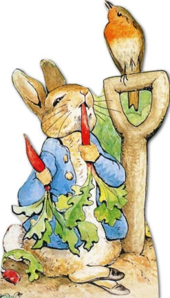 Peter Rabbit With Bird Cardboard Cutout - 110cm