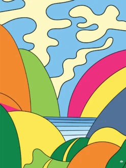 Psychedelic 217-2 Backdrop Banner - 2m H X 1.5m W