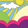 Psychedelic 217-3 Backdrop Banner - 2m H X 1.5m W -Lifesize Cutouts Shop phsychedelic backdrops 217 3 ref file