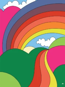 Psychedelic 217-4 Backdrop Banner - 2m H X 1.5m W