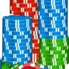 Casino Chips Cardboard Cutout -Lifesize Cutouts Shop pile of chips 1200 x 600mm