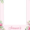 Pink Flowers 305 - Selfie Frame - 90cm X 60cm 1 Pink Flowers 305 - Selfie Frame - 90cm X 60cm -Lifesize Cutouts Shop pink flower 305