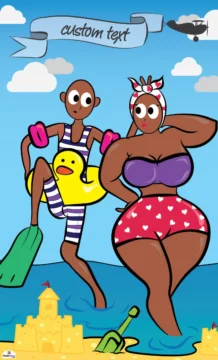 Retro Beach Vibes Cardboard Standin -Lifesize Cutouts Shop retro beach vibes standin v3 1150 x 1900 ref