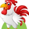 Rooster 569 Cardboard Cutout - 75cm -Lifesize Cutouts Shop rooster cutout 569 750mm