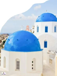 Santorini Cardboard Cutout