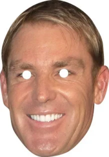 Shane Warne Celebrity Mask