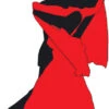 Silhouette - Dancers With Colour - Dance Party Theme Cardboard Cutout 0105 -Lifesize Cutouts Shop silhouette dancers in colour red 0105
