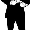 Gangster Silhouette 001 Cardboard Cutout 2 Gangster Silhouette 001 Cardboard Cutout -Lifesize Cutouts Shop silhouette gangster cutout 001