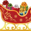 Santa Sleigh Cardboard Cutout -Lifesize Cutouts Shop sleigh