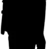 Soldier Silhouette Face Right 040 Cardboard Cutout -Lifesize Cutouts Shop soldier silhouette face right cutout 040