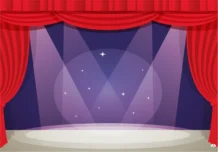 Theatre Stage Scene Backdrop Banner - 2m H X 3m W