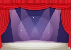 Theatre Stage Scene Backdrop Banner - 2m H X 3m W