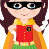 Superhero Girl 004 Cardboard Cutout -Lifesize Cutouts Shop superhero girl 004 robin girl pose b web