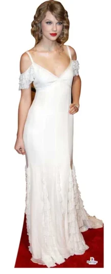 Taylor Swift In White 482 Lifesize Cutout