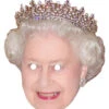 Queen Elizabeth Celebrity Mask -Lifesize Cutouts Shop the queen with crown mask