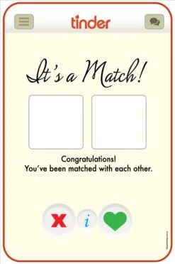 Tinder Selfie Frame - Extra Large Self Standing Cutout 190cm X 90cm