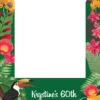 Tropical Selfie Frame Small - 90cm X 60cm -Lifesize Cutouts Shop tropical selfie frame lge corflute ref