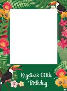 Tropical Selfie Frame Small - 90cm X 60cm