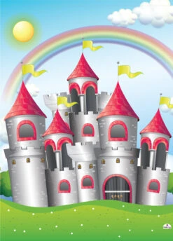 Princess Castle Backdrop Banner - 2m H X 1.5m W