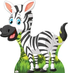 Zebra Cardboard Cutout 604